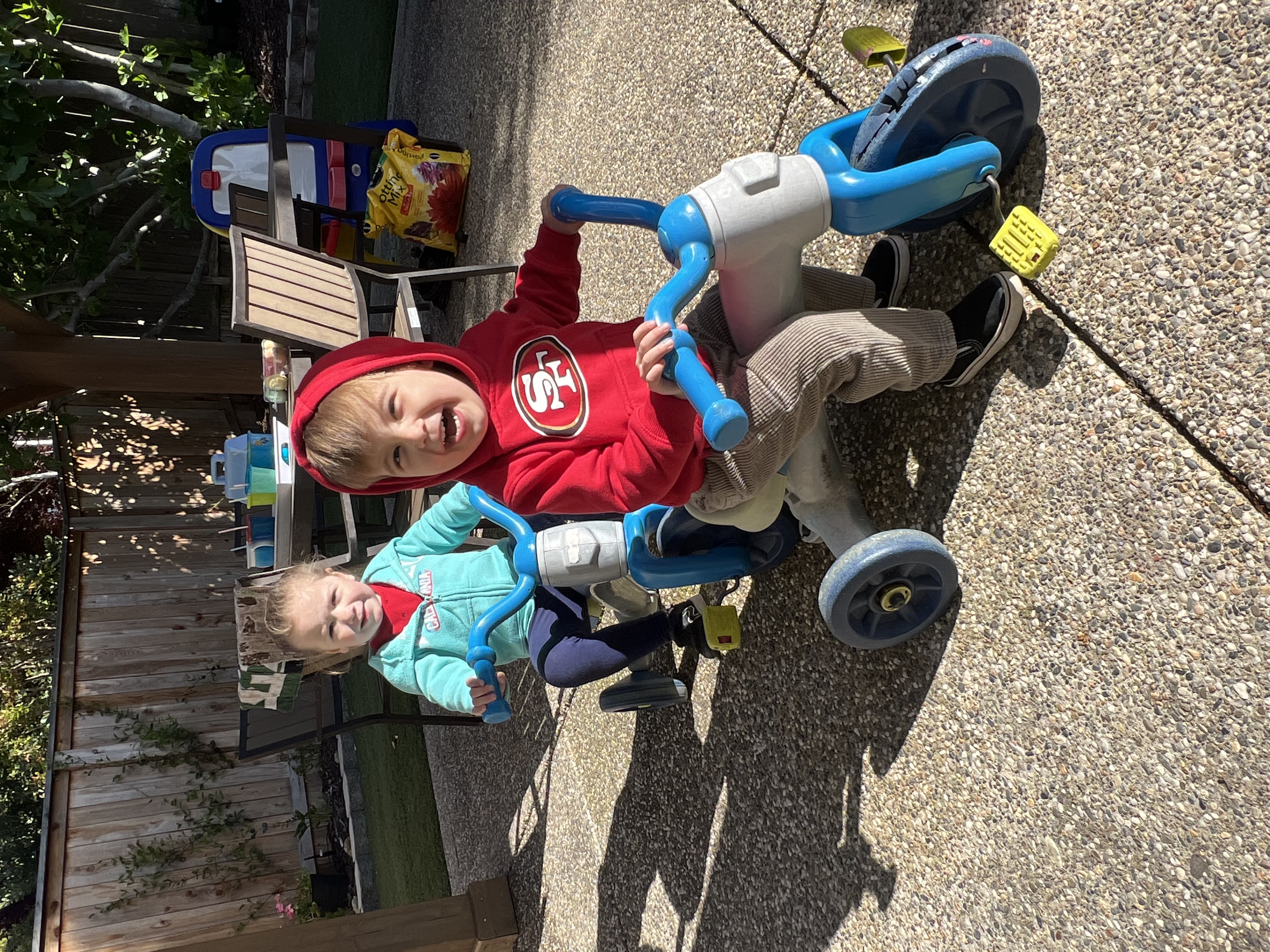 Happy children smiling